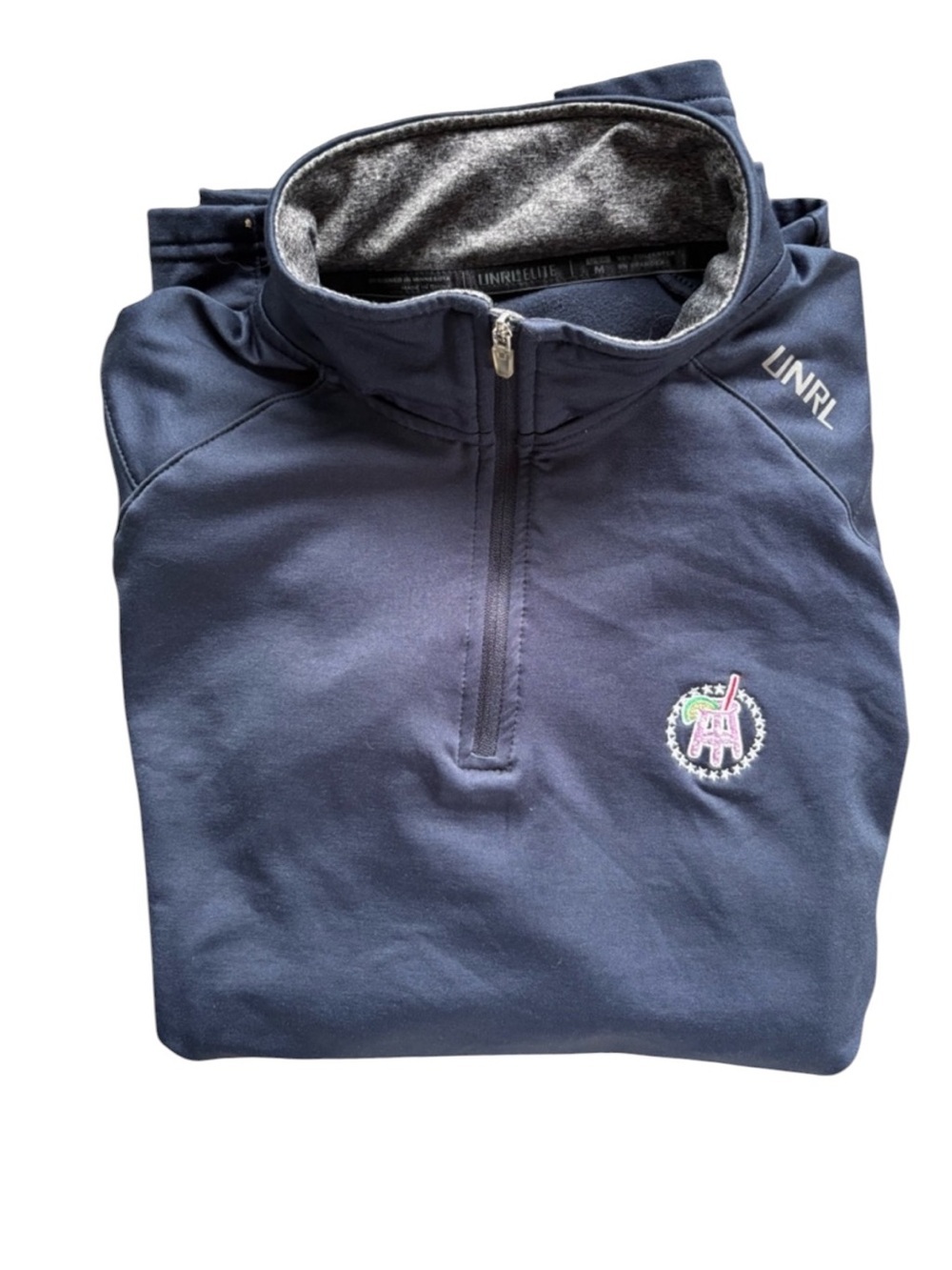 Barstool Spittin’ Chiclets UNRL Golf Quarter Zip Pink Whitney Pullover M